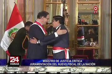 Ministro de Justicia mostró su inconformidad por el nuevo fiscal de la Nación