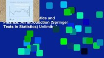 Favorit Book  Statistics and Finance: An Introduction (Springer Texts in Statistics) Unlimited