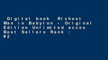 Digital book  Richest Man in Babylon - Original Edition Unlimited acces Best Sellers Rank : #2