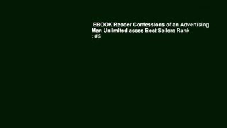 EBOOK Reader Confessions of an Advertising Man Unlimited acces Best Sellers Rank : #5