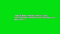 Popular Book  Inspired: How to Create Tech Products Customers Love Unlimited acces Best Sellers