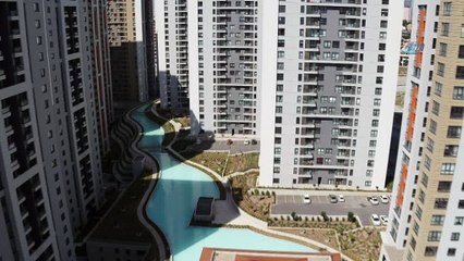 Ankara'da satışa çıkarılan Büyükşehir konutları havadan görüntülendi