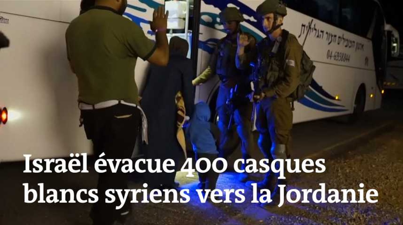 Evacuation des casques blancs syriens : les images de l’opération menée par Israël