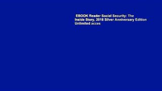 EBOOK Reader Social Security: The Inside Story, 2018 Silver Anniversary Edition Unlimited acces