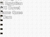 Egyptian Bedding 600ThreadCount Egyptian Cotton 600TC Duvet Set and 2 Shams Queen Navy