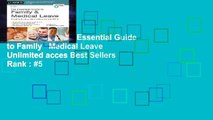 Favorit Book  The Essential Guide to Family   Medical Leave Unlimited acces Best Sellers Rank : #5