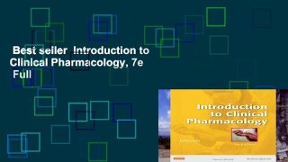 Best seller  Introduction to Clinical Pharmacology, 7e  Full