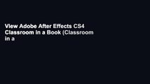 View Adobe After Effects CS4 Classroom in a Book (Classroom in a Book (Adobe)) online