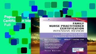 Popular  Family Nurse Practitioner Certification Intensive Review  Full