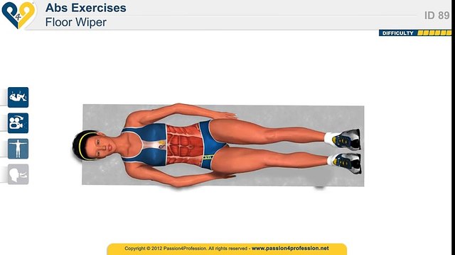 Best exercise to get abs FAST, six pack - Floor Wiper - YouTube (480p)