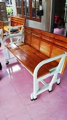 An advantage bench that can change into the table set :O :O So creative :*Source: Lock'in