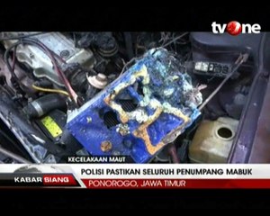 Kecelakaan Maut, Polisi Pastikan Semua Penumpang Mabuk