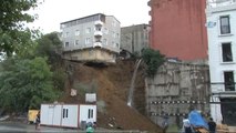 Sütlüce'de Toprak Kayması Nedeniyle Bir Bina Çökme Tehlikesi Yaşıyor