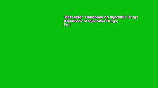 Best seller  Handbook on Injectable Drugs (Handbook of Injectable Drugs)  Full
