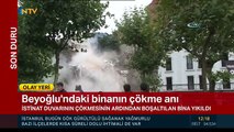 Beyoğlu Binanın Çökme Anı!