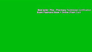 Best seller  Ptce - Pharmacy Technician Certification Exam Flashcard Book + Online (Flash Card