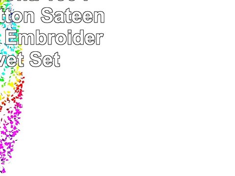 Superior Sofia 100 Premium Cotton Sateen FullQueen Embroidered Duvet Set