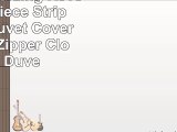 ZHIMIAN Bedding Reversible 3 Piece Striped Print Duvet Cover Set with Zipper Closure1