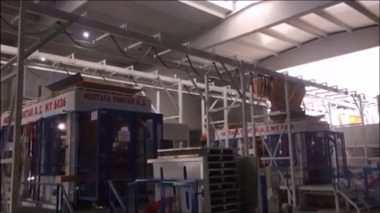 ins makina Precast concrete batching plants. Mustafa Yontar Parke tesisi. Prekast beton santralleri.