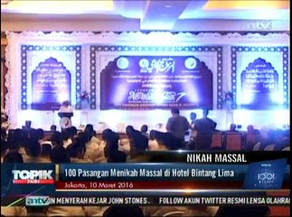 100 Pasangan Menikah Massal di Hotel Bintang Lima