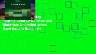 Trial Ebook  Maudsley   Burn s Land Law Cases and Materials Unlimited acces Best Sellers Rank : #4