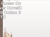 Beige and Ivory Sierra 3pc Full  Queen Comforter Cover DuvetCoverSet 100  Cotton 300