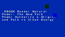 EBOOK Reader Natural Power: The New York Power Authority s Origins and Path to Clean Energy