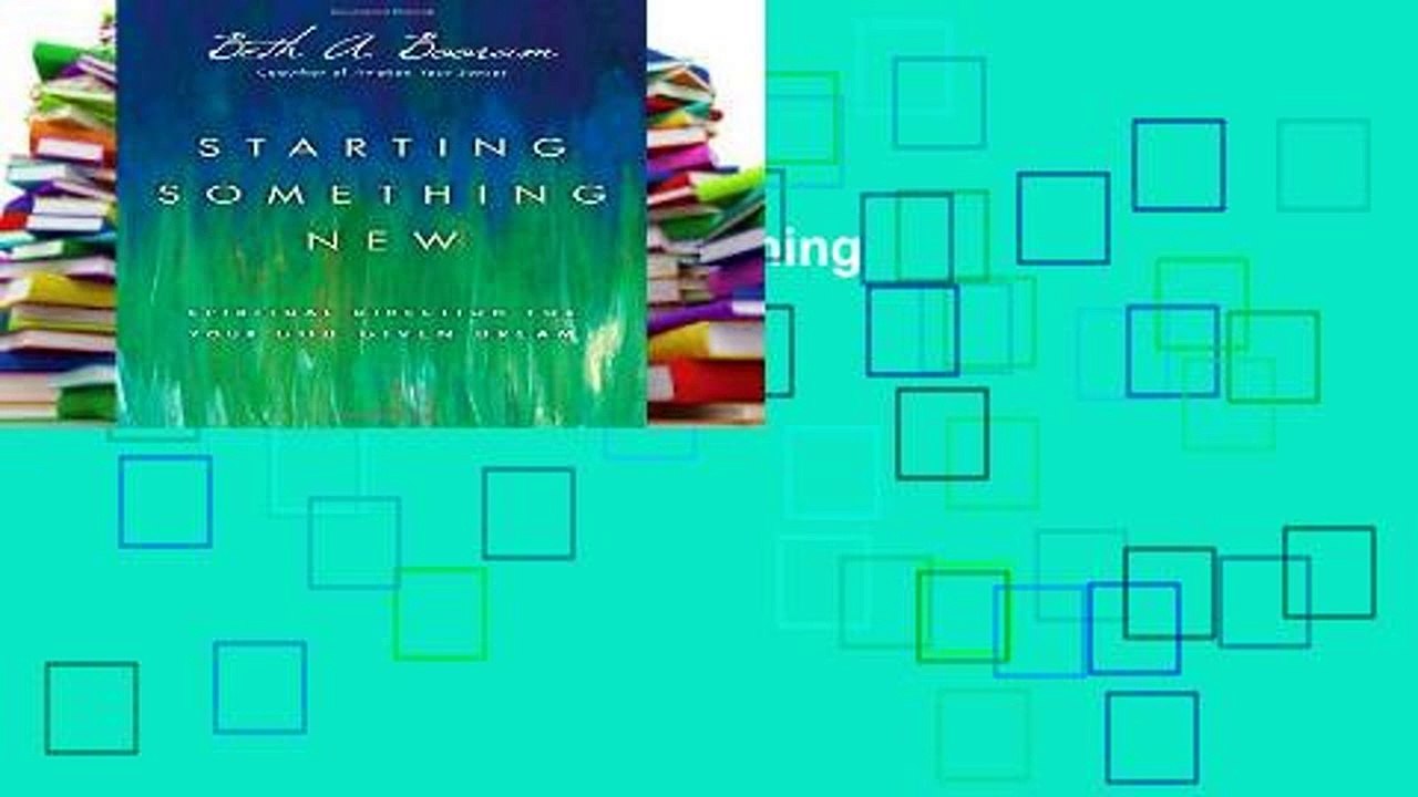 New E-Book Starting Something New Full access