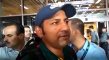 Sarfraz Ahmad Reached Karachi Airport Talks To Media In Pakistan