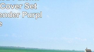 Chezmoi Collection 7Piece Quilted Patchwork Duvet Cover Set Queen Lavender Purple