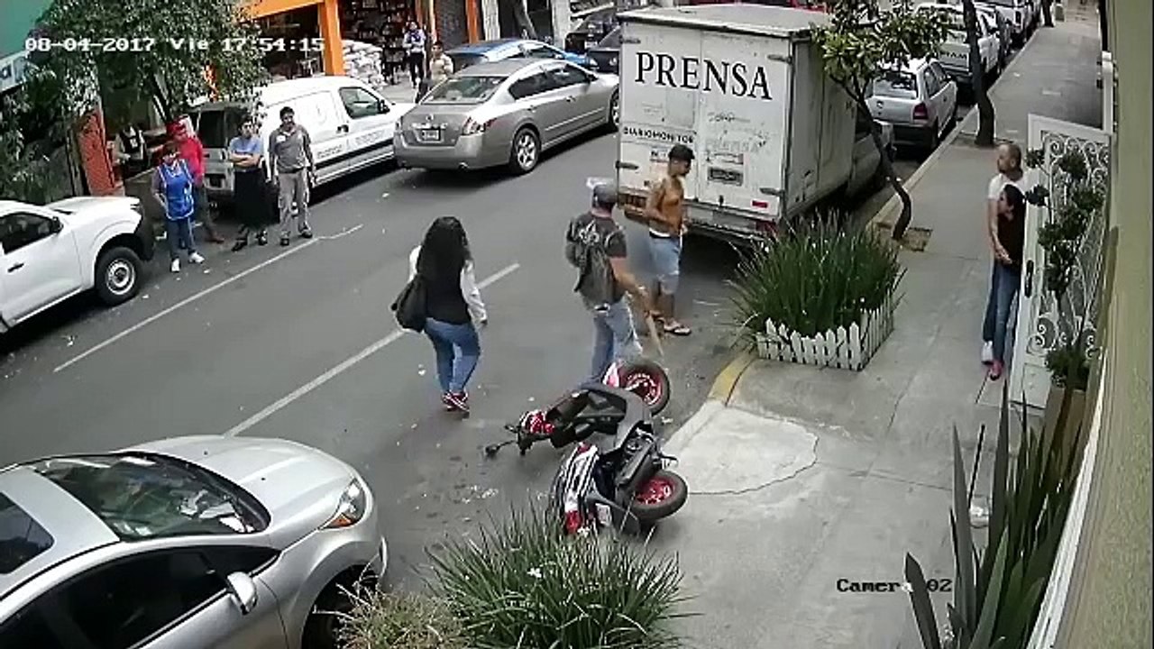 He tried to fight Pit bull just to defend his puppy, but the end is viral (VIDEO)