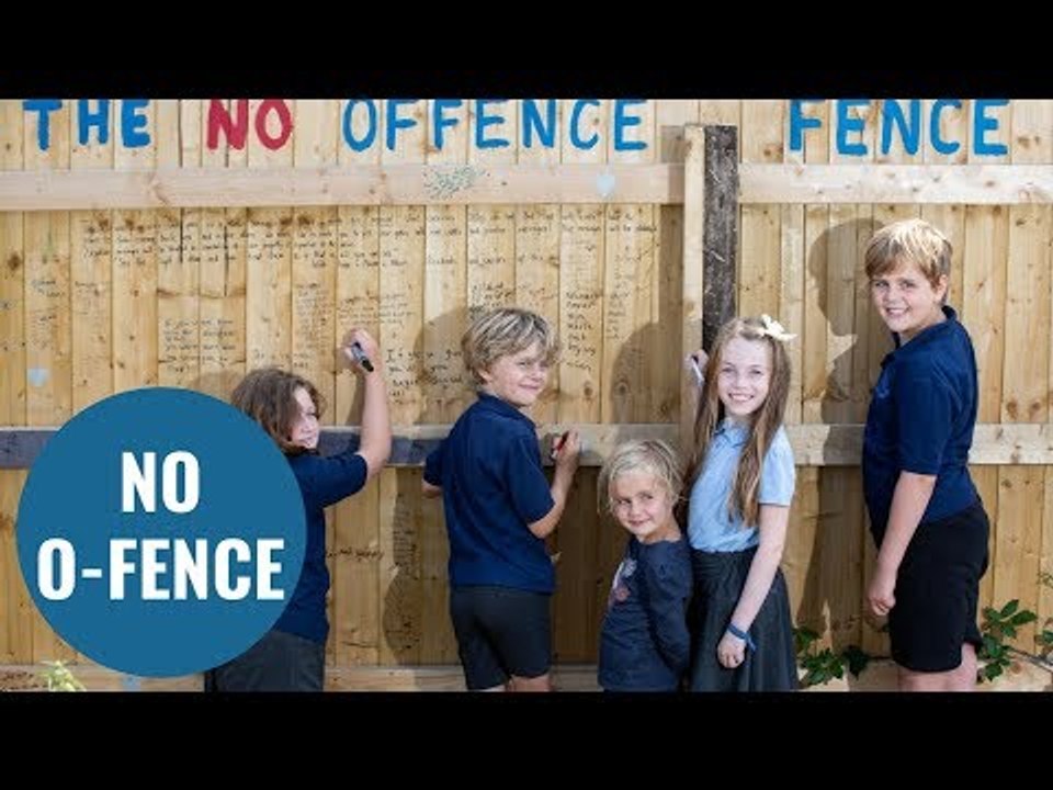 Woman who spots vile graffiti on her fence invites kids to write positive messages