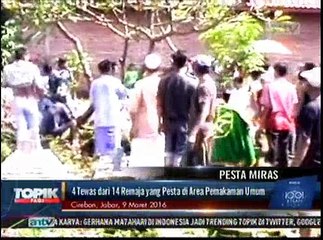 Pesta Miras Oplosan di Pekuburan, 4 orang tewas