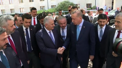 Cumhurbaşkanı Erdoğan TBMM Başkanı Yıldırım'ı ziyaret etti - TBMM