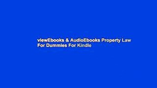 viewEbooks & AudioEbooks Property Law For Dummies For Kindle