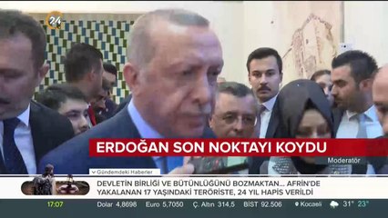 Erdoğan son noktayı koydu