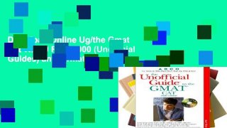 D0wnload Online Ug/the Gmat Cat W/ CD Rom 2000 (Unofficial Guides) any format