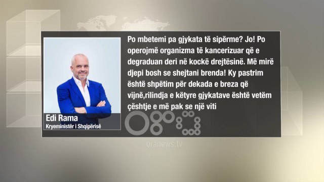 Ora News - Djepi bosh dhe Gjykata e Larte Rama dhe Basha replikojnë në rrjetet sociale