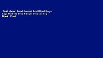 Best ebook  Food Journal And Blood Sugar Log: Diabetic Blood Sugar Glucose Log Book   Food