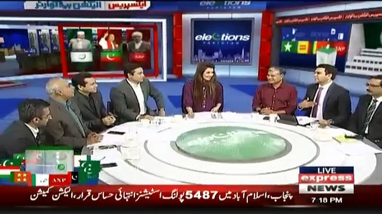Election Pakistan on Express News - 24th July 2018
