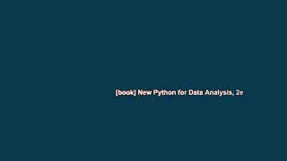 [book] New Python for Data Analysis, 2e