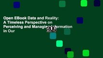 Open EBook Data and Reality: A Timeless Perspective on Perceiving and Managing Information in Our