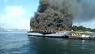 Un incendio en un barco de pasajeros deja varias personas heridas en Pontevedra