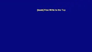 [book] Free Write to the Top