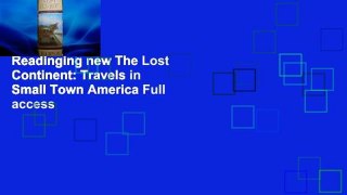 Readinging new The Lost Continent: Travels in Small Town America Full access