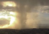 Timelapse Footage Captures Microburst Hitting Nevada Valley