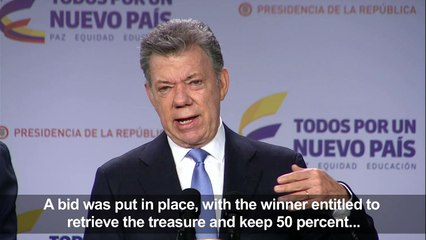 Colombia suspends bidding to retrieve sunken treasure