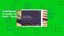 viewEbooks & AudioEbooks Factor Analysis: Classic Edition (Psychology Press   Routledge Classic