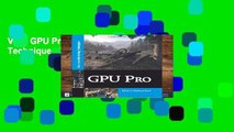 View GPU Pro: Advanced Rendering Techniques Ebook