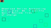 D0wnload Online Accounting Principles: Bk. 1 (Cliffs Quick Review) free of charge